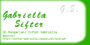 gabriella sifter business card